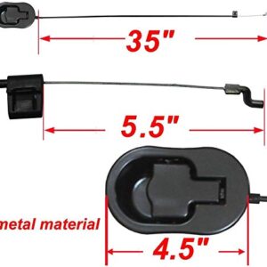 FOLAI Recliner Replacement Parts - Universal Black Metal Pull Recliner Handle with Cable - fits Ashley and Major Recliner Brands Couch Style Pull Chair Release Handle for Sofa