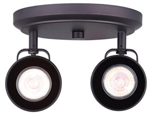 canarm icw622a02orb10 ltd polo 2 light ceiling/wall, oil rubbed bronze with adjustable heads