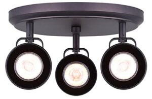 canarm icw622a03orb10 ltd polo 3 light ceiling/wall, oil rubbed bronze with adjustable heads