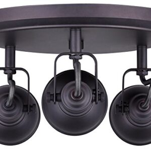 CANARM ICW622A03ORB10 LTD Polo 3 Light Ceiling/Wall, Oil Rubbed Bronze with Adjustable Heads