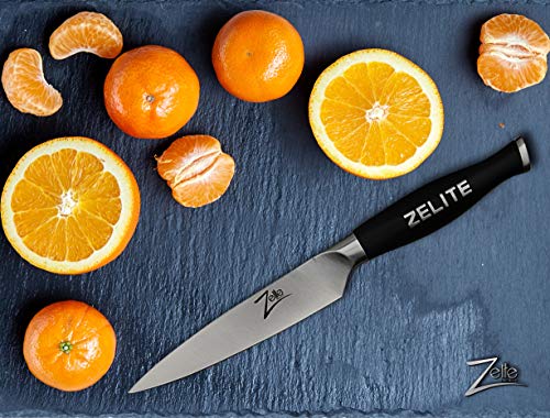 Zelite Infinity Utility Knife Kitchen, 5 Inch Kitchen Knife, Chef's Knives, Chopping Knife, Kitchen Utility Knife, Vegetable Knife - German High Carbon Stainless Steel - Razor Sharp Kitchen Knife