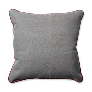 Pillow Perfect Snowy Christmas Grey-Red 16.5" Throw Pillow