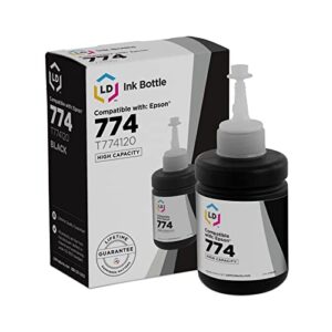 ld compatible ink bottle replacement for epson 774 t774120 high capacity (black)