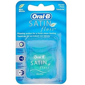oral-b satin floss mint - 25 m, set of 3 by oral-b
