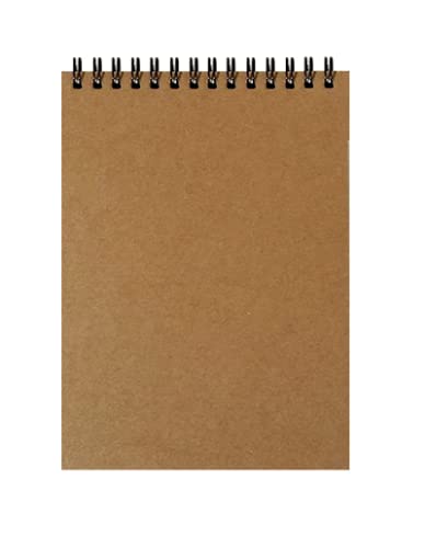 K-Kraft Steno Notebooks Kraft Paper Covers (Four 5 x 7 Notepads)