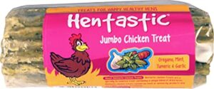 unipet usa 084126 hentastic jumbo chicken treat with herbs, 1piece