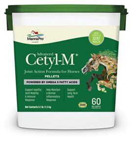manna pro cetyl-m equine joint supplement pellet, 5.1 lb