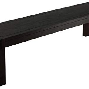 Cortesi Home Pablo Bench in Solid Wood, Brown
