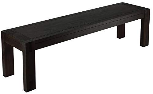 Cortesi Home Pablo Bench in Solid Wood, Brown