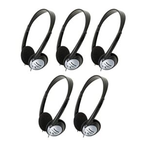 panasonic rp-ht21 lightweight headphones with xbs (5 pack)