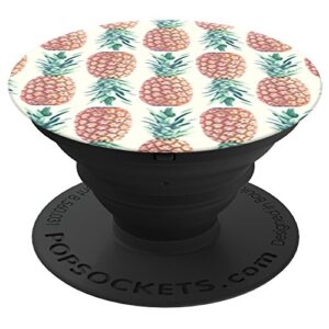 popsockets: collapsible grip & stand for phones and tablets - pineapple pattern
