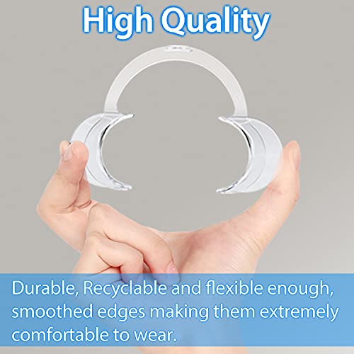 EZGO 20 Pieces (Size S) C-Shape Teeth Whitening Cheek Retractor, Autoclavable Dental Mouth Opener, Disposable Dental Lip Cheek Retractor for Mouthguard Challenge Game