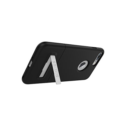 Seidio Surface Case with Kickstand for Apple iPhone 7 Plus and iPhone 8 Plus (Black/Black)