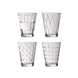 dressed up glass tumbler set of 4 by villeroy & boch