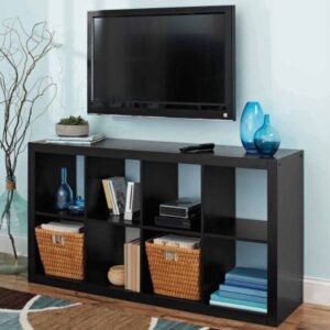 better homes and gardens 8-cube organizer, solid black