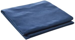amazonbasics microfiber towel, pack of 1, 70 x 140 cm, 1pc/set, black/blue