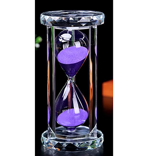 30 Minute Hourglass Timer with Purple Sand and Gift Box