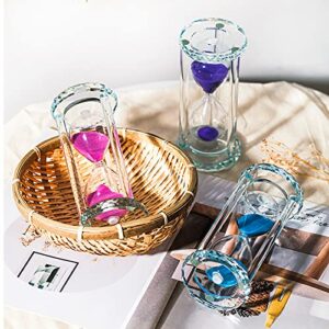 30 Minute Hourglass Timer with Purple Sand and Gift Box