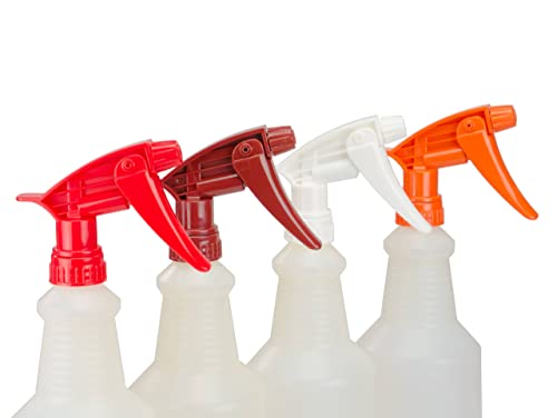 The Mop Mob Chemical Resistant Spray Head 12 Pack. Industrial Sprayer Perfect for Auto/Car Detailing Supply & Janitorial Cleaners. Heavy Duty Low-Fatigue Trigger & Nozzle Replacement Fits 32oz Bottle