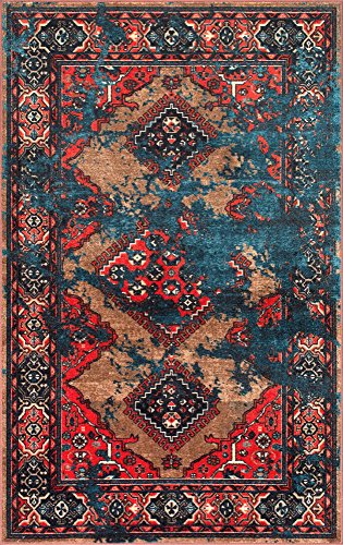 nuLOOM Lavonna Distressed Tribal Area Rug, 5' x 8', Multi