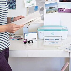 HP DeskJet 3755 Compact All-in-One Wireless Printer, HP Instant Ink, Works with Alexa - Seagrass Accent (J9V92A)