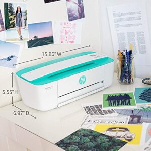 HP DeskJet 3755 Compact All-in-One Wireless Printer, HP Instant Ink, Works with Alexa - Seagrass Accent (J9V92A)