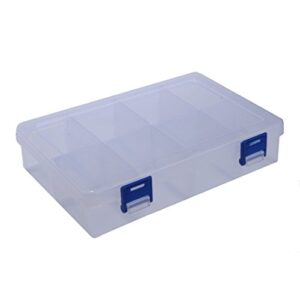 yxq 8 grids clear plastic little things container jewelry box organizer case electronic component storage