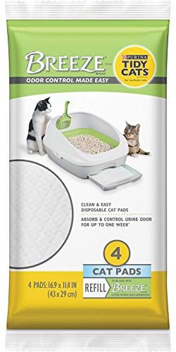 Breeze Cat Pads Refill for Multiple Cats, 4 ct (2 Pack)