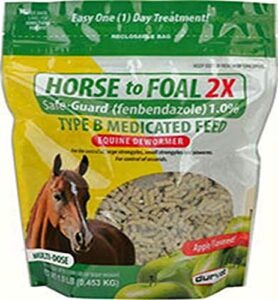 durvet/equine 699758 1 lb horse to foal 2x safe-guard dewormer