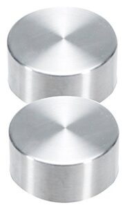 brieftons glass bottles's lids, pack of 2 stainless steel caps