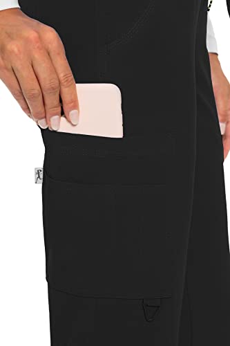 Med Couture Women's 'Activate' Flow Scrub Pant, Black, Large
