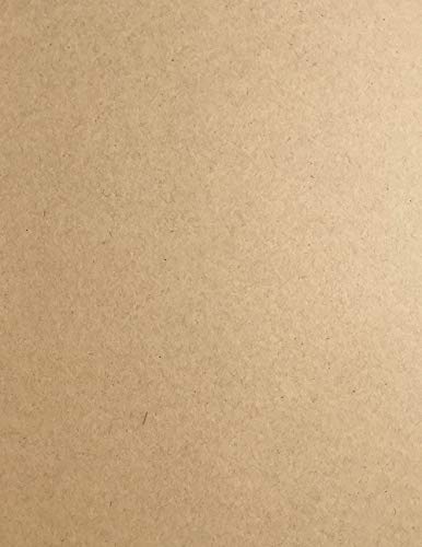 Paper Bag Kraft 100% Recycled Cardstock - 8.5 X 11 inch - Premium 100 LB. Heavyweight cover - 25 Sheets from Cardstock Warehouse