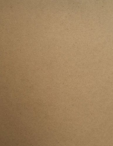 Brown Kraft 100% Recycled Cardstock - 8.5 X 11 inch - Premium 100 LB. Heavyweight cover - 25 Sheets from Cardstock Warehouse