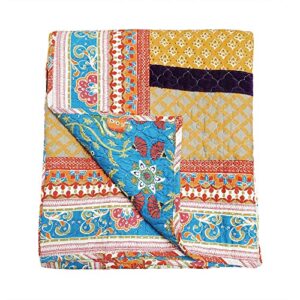 greenland home thalia quilted cotton throw