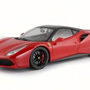 Bburago 16905R Ferrari 488 GTB Red Signature Series 1/18 Diecast Model Car