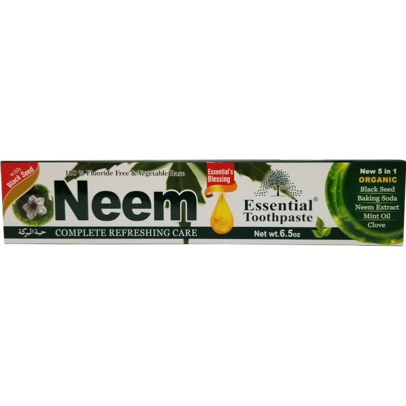 Neem Essential Toothpaste New 5 in 1 100% Fluoride Free