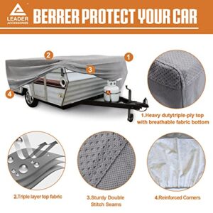 Leader Accessories Pop up Folding Camper Cover RV Trailer (10'-12')