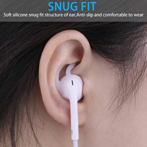 Lunies Earpods Covers Anti-Slip Silicone Soft Sport Earbud Tips for iPhone 6S/6 Plus/5S/5C/5 Earbuds Comfortable 4 Pairs Clear