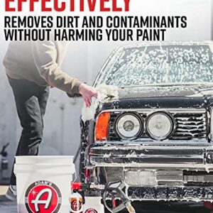 Adam's Wash & Wax 16oz - Car Wash Soap Infused with Pure Carnauba Car Wax Polymers | Paint Protection | Use in 5 Gallon Bucket Foam Cannon Foam Gun | RV, Boat, Marine Vehicle Wash