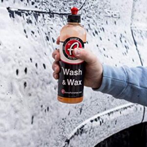 Adam's Wash And Wax (Gallon) - Car Wash Soap Infused With Pure Carnauba Car Wax | Car Cleaning Formula W/Paint Protection | Use In 5 Gallon Bucket Foam Cannon & Foam Gun