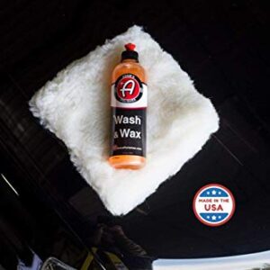 Adam's Wash And Wax (Gallon) - Car Wash Soap Infused With Pure Carnauba Car Wax | Car Cleaning Formula W/Paint Protection | Use In 5 Gallon Bucket Foam Cannon & Foam Gun