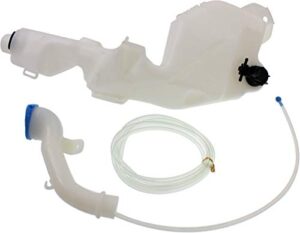 evan-fischer windshield washer tank assembly compatible with honda cr-v 07-11 w/pump inlet and cap mexico/usa built