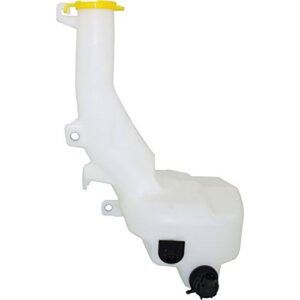 evan-fischer windshield washer tank compatible with chrysler 300/challenger/charger 11-18 w/cap pump and sensor