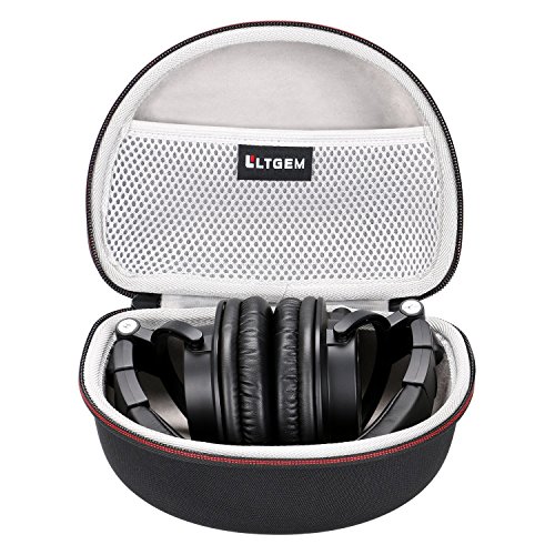 LTGEM Storage Travel Protective Carrying Case for Audio-Technica ATH-M50X/M30x/M20X/M20xBT/M40x/M50xBT2/M60X/M70X/ATH-M50xSTS XLR Professional Studio Monitor Headphones(Black+Grey)