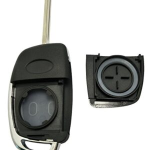 Replacement Key Fob Case fit for Hyundai Sonata Santa Fe Flip Key Remote Control Key Fob Shell