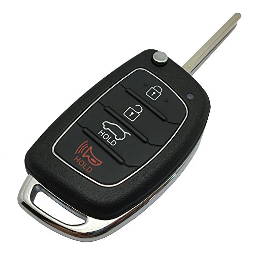 Replacement Key Fob Case fit for Hyundai Sonata Santa Fe Flip Key Remote Control Key Fob Shell