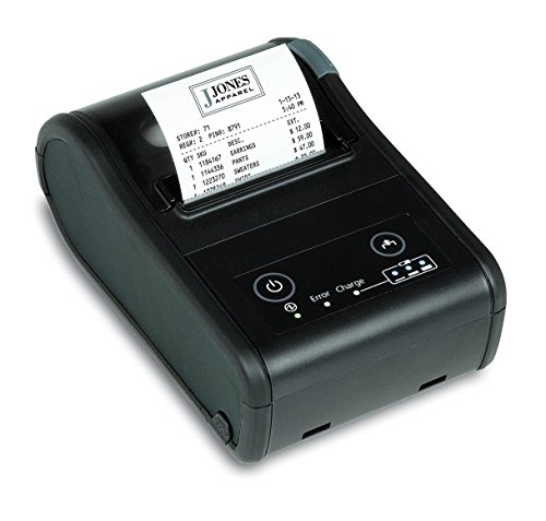 Epson C31CC79312 Series TM-P60II Wireless Label Printer, 802.11 B/G/N, 2.4Ghz, A/N, 5Ghz, Battery, Belt Clip, USB Cable, Black