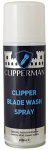 clipperman unisex's clp0075 clipper blade wash spray, clear, regular