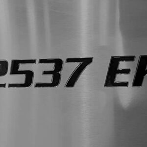 Boat & PWC Registration Number Set (16pcs) Black Center/Chrome Outline Domed (Sport Series)