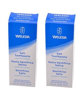 weleda, salt toothpaste, 2.5 fl oz (75 ml) - 2pc